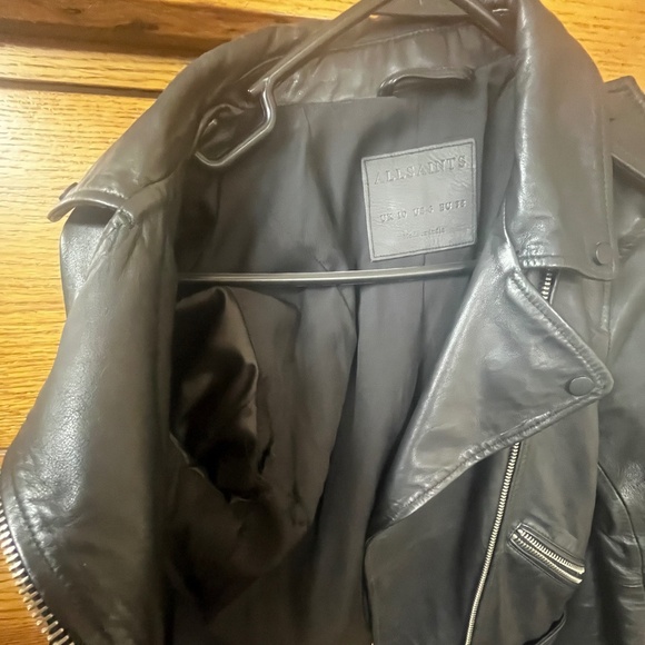 ALLSAINTS- Balfern Leather Biker Jacket- US Size 6 - Picture 13 of 15